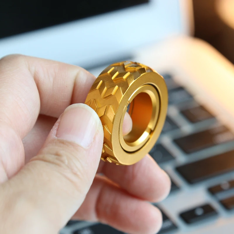 Anel mecânico de catraca edc, sliders, brinquedos de alívio do estresse para adultos, metal magnético para adultos e crianças, presente