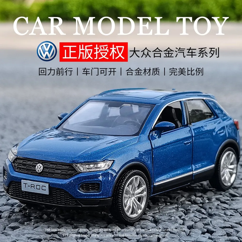 1:36 Volkswagen Series Beatle T1 Bus T-ROC Golf 6 GTI High Simulation Diecast Alloy Car Model Pull Back Collection Gift For Boy