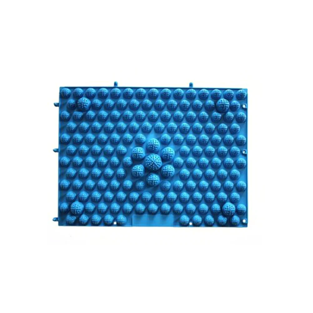 Reflexology Foot Massage Pad Blood Circulation Acupressure Mat Feet Massaging Plate (Blue) foot massage mat