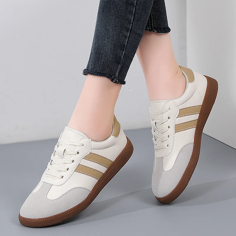 Women Shoes 2024 Spring Women White Casual Shoes Breathable Flats Fashion Breathable Classic Women Sneakers Zapatos Para Mujeres