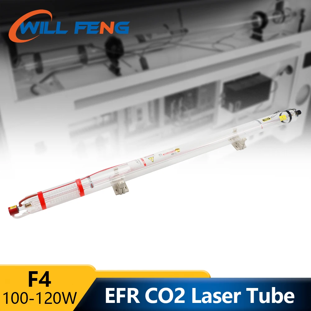 Will Feng EFR F4 100W Co2 Laser Tube Length 1450mm Diameter 80mm Glass Lamp For 1390 Laser Cutting Engraving Machine