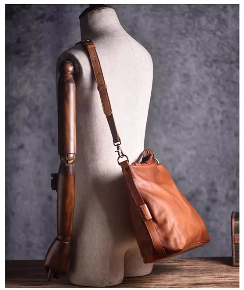 PNDME Designer Vintage Echtleder Aktentasche für Damen und Herren, Organizer, Luxus Rindsleder Arbeitstasche, Laptop-Messenger-Tasche, Handtasche – Detail 11