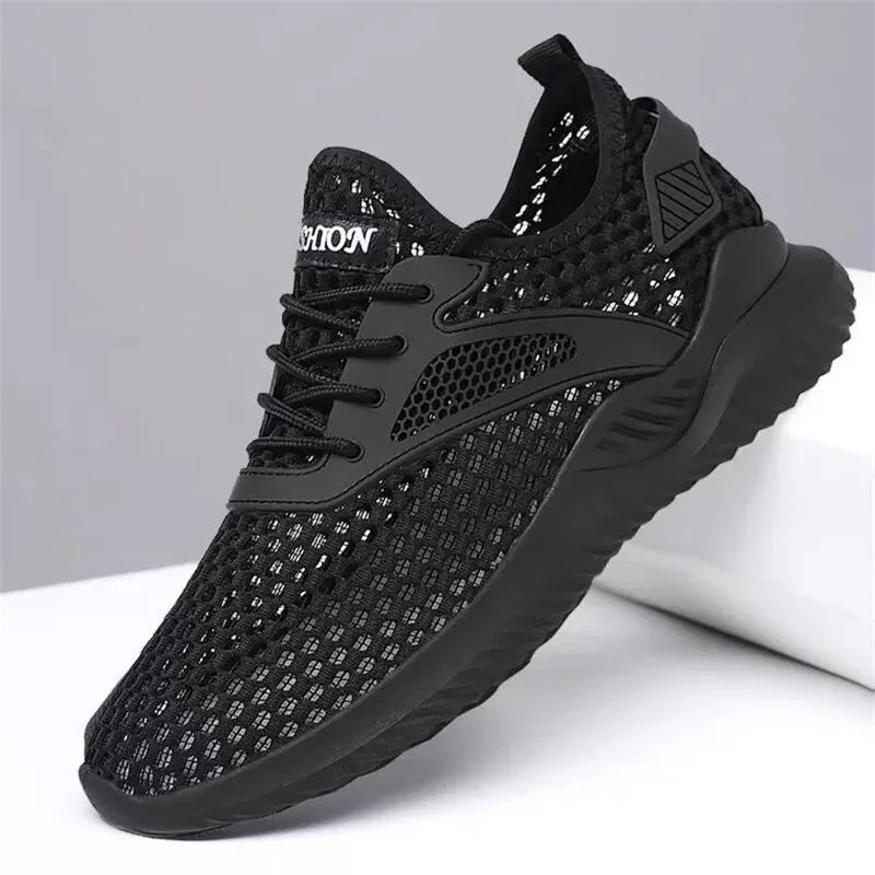 Men Casual Shoes 2026 New Arrival Breathable Lightweight Soft Sole Walking Shoes Sneakers Breathable Elastic Band Air Mesh Shoes