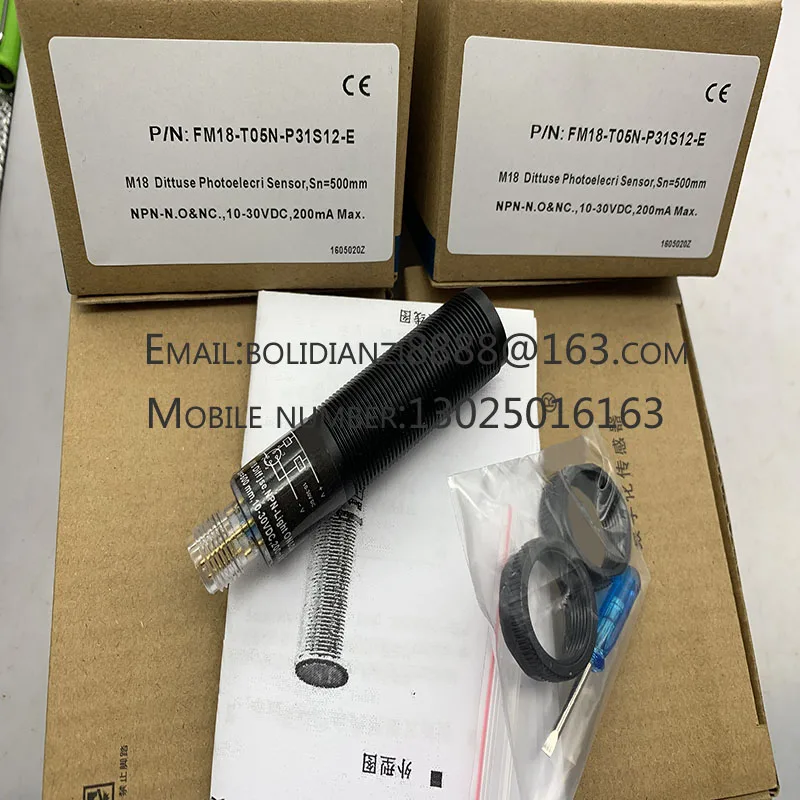 

New photoelectric switch sensor FM18-T05N-P31S12-E FM18-T05P-P31S12-E In stock