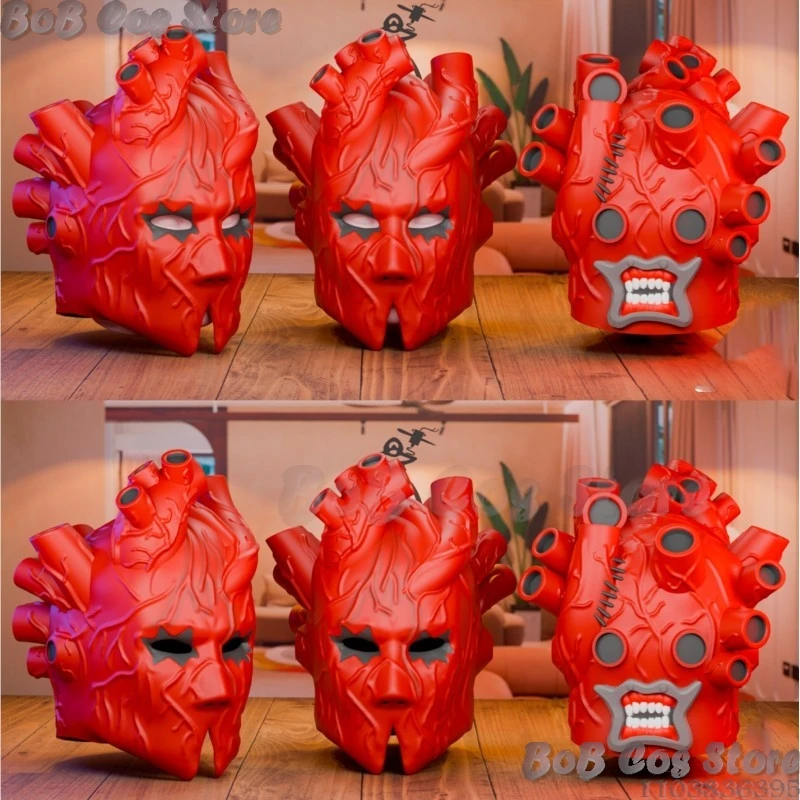 Máscara de Látex Dorohedoro Shin Heart, Accesorio para Disfraces de Halloween, Anime, Terror, para Adultos, en Oferta, Navidad, Carnaval