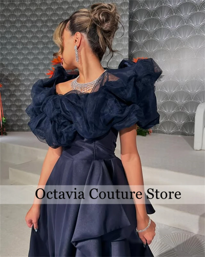 Dubai 2025 Evening Dress Customized Floor-Length Off Shoulder Wedding Dresses Cap Sleeve Ruffles Vestidos De Fiesta Customized