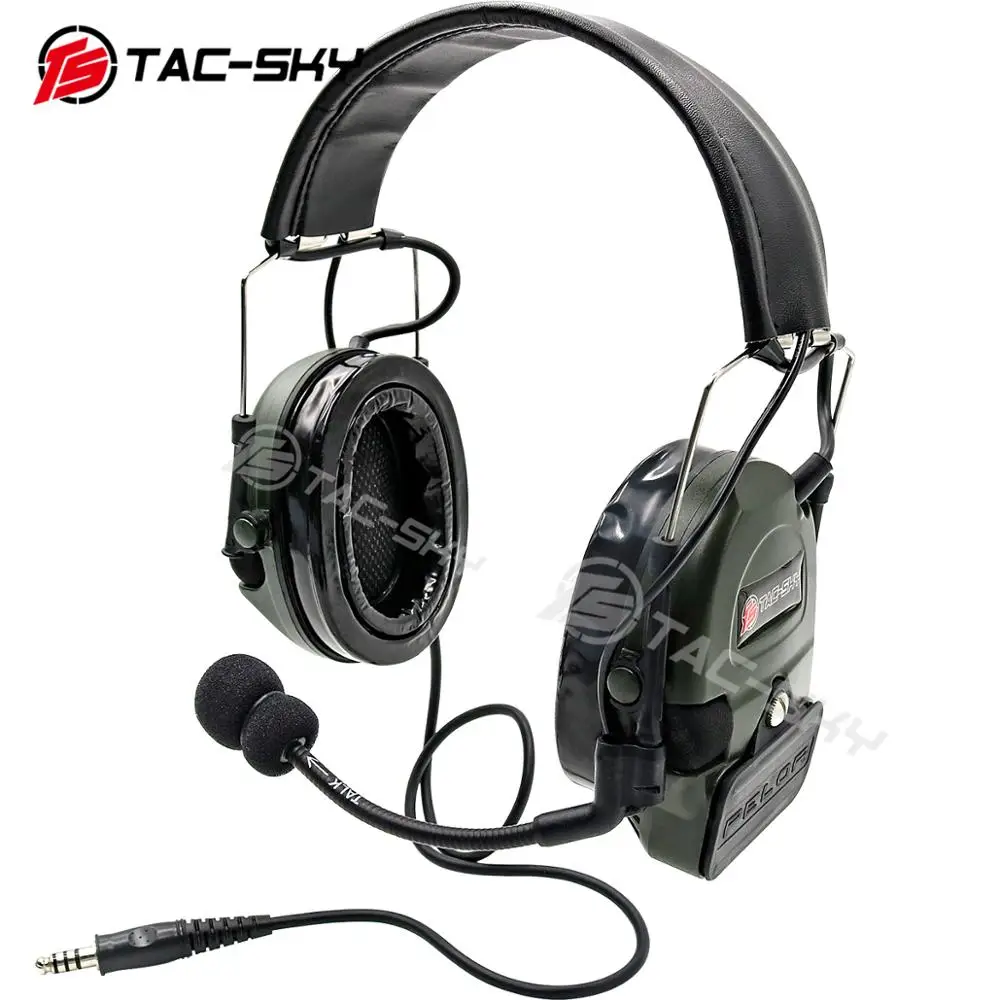 TS TAC-SKY COMTA I Silicone Earmuffs Noise Reduction Pickup Shooting Tactical Headset Comta Headset