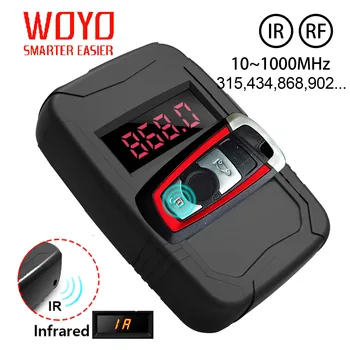 WOYO 10-1000MHZ All Car Key Frequency Tester Remote Control Detector,IR RF Door TV Remote Inspection Tools,315,433,868MHZ