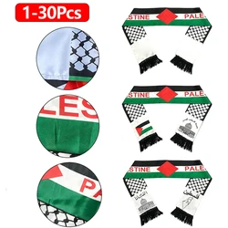 1-30Pcs Women's Scarf Palestine Flag Scarf Double Side Soft Skin Friendly Comfortable Scarf 2023 Winter Warm Scarf Men Sacrfs