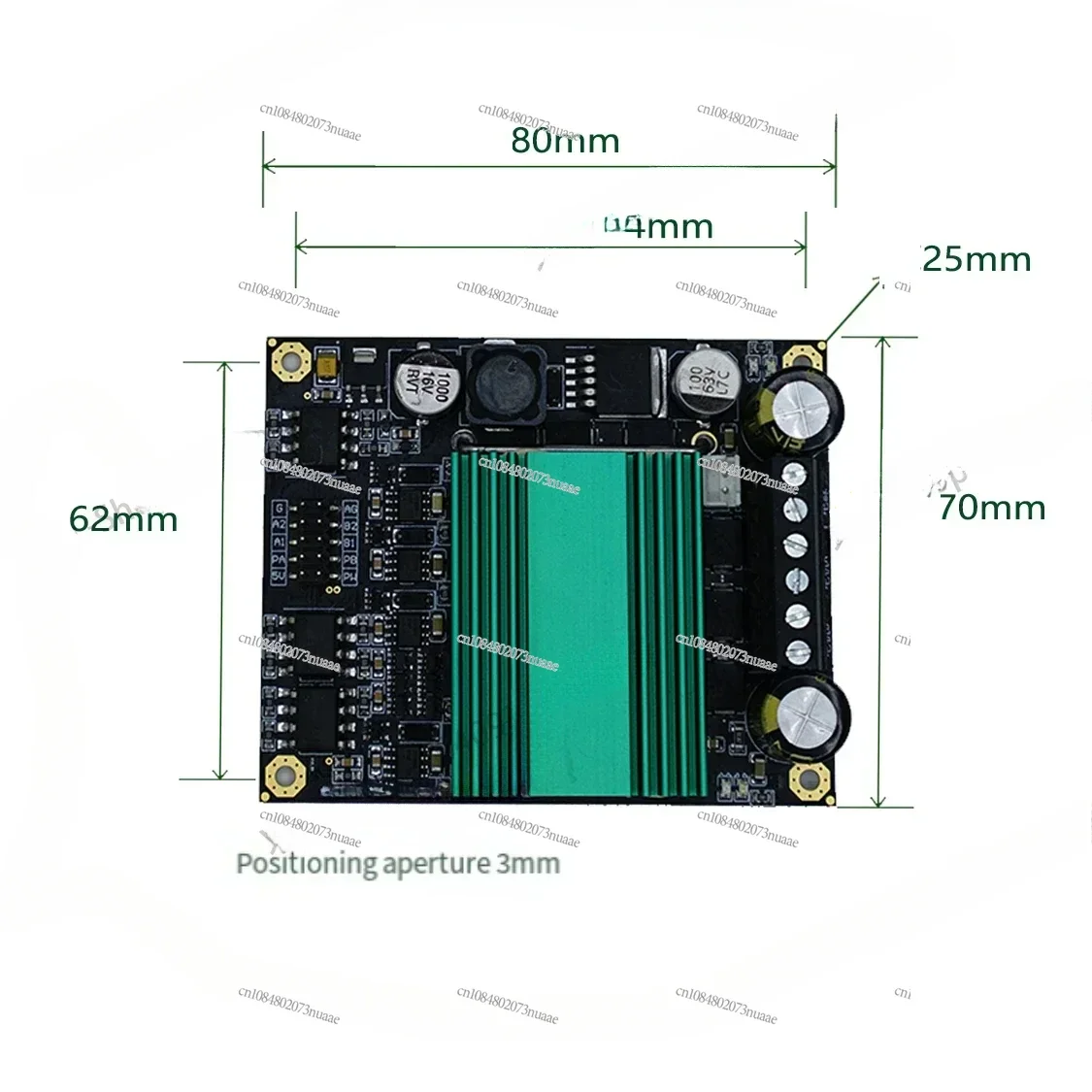 DC 12V~ 48V 100A High Power Dual Channel DC Motor Drive Module Board Optical Coupler Speed Control Controller 24v