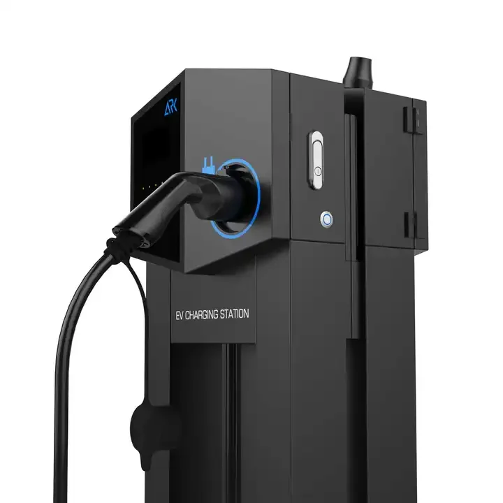 Factory Wholesale 44kw Electric Vehicle Car Charging 2*22KW floor mounted Charging Station CE Approved