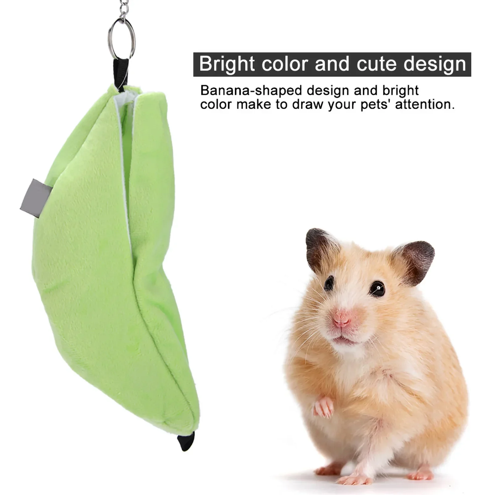 Hamster Cotton Nest Banana Shape House Hammock Bunk Bed House Toys Cage For Sugar Glider Hamster Small Animal Bird Pet Supplies