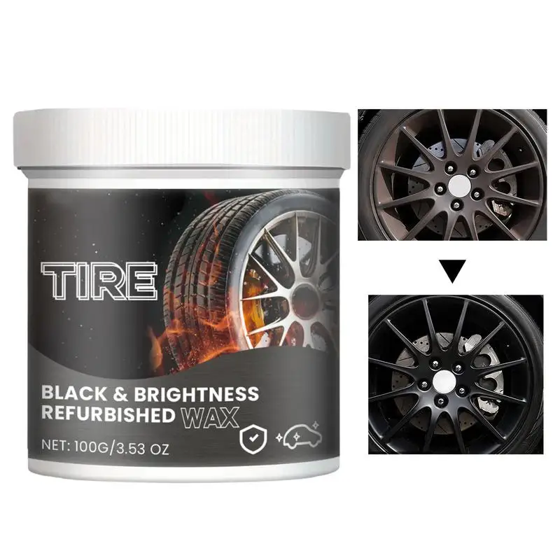 Tire Coating Cream Tire Shine Coating Cream For Auto Rust-Proof Formula Tire Retreader For SUVs Sedans RVs Small Cars Trucks