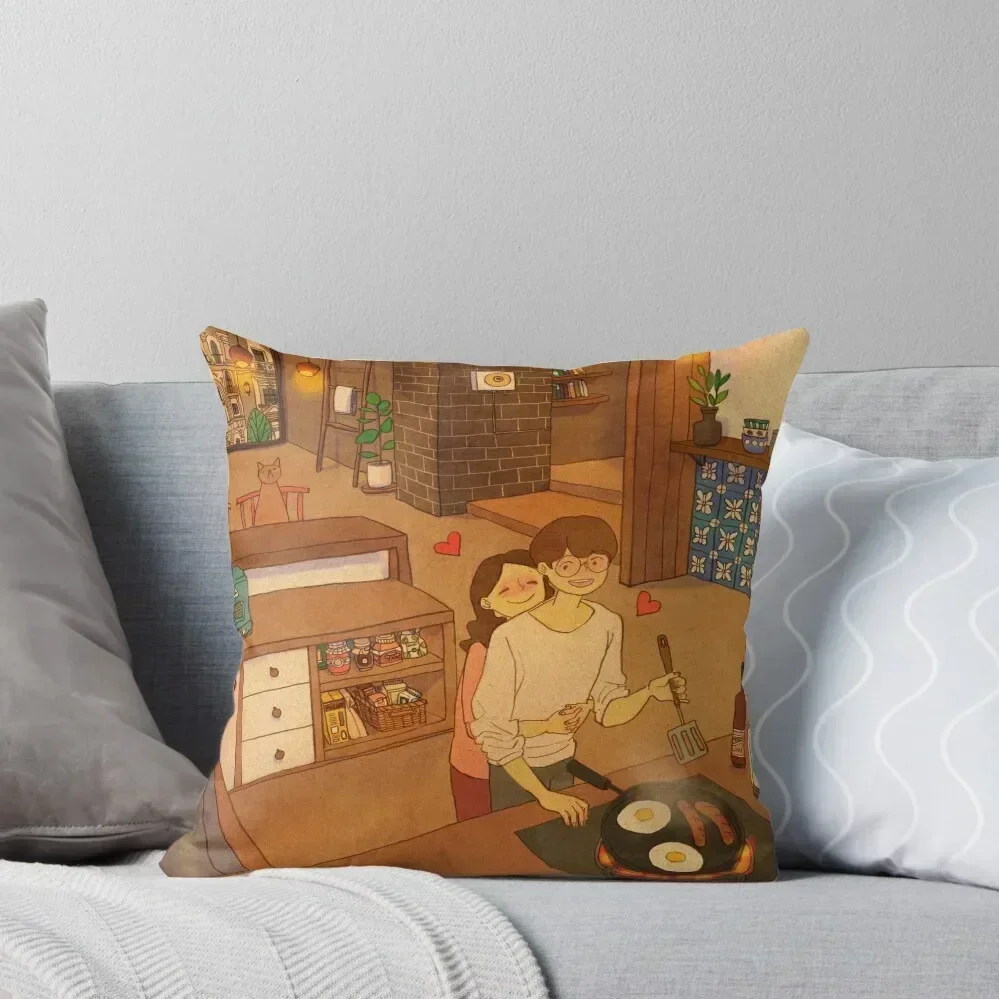 

Puuung Illustration No.570 Throw Pillow Decorative pillowcase Custom Cushion Room decorating items pillow