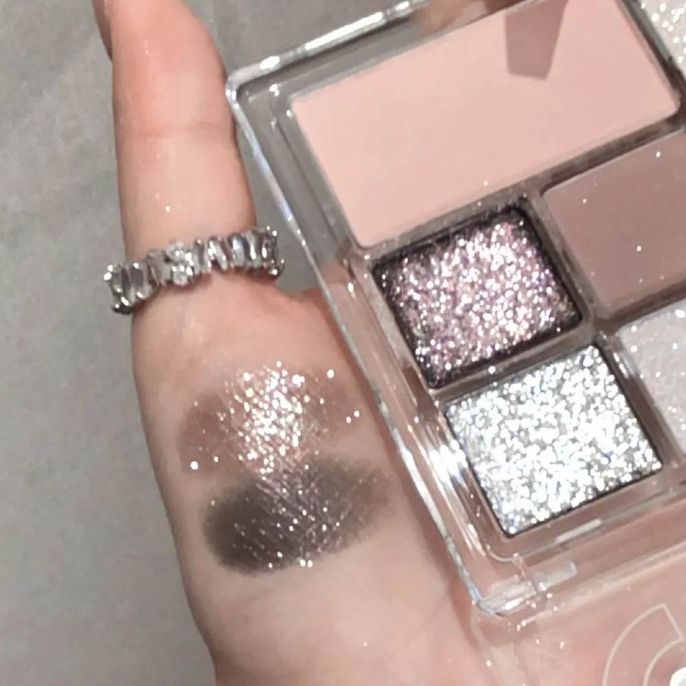 7 Farben Glitzer Lidschatten Make-up Palette matt glänzend Lidschatten Paletten Perlmutt Lidschatten Augen Pigmente Frauen koreanische Kosmetik