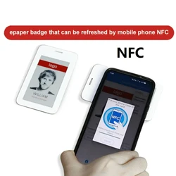 Мобильное приложение Refresh Eink Электронная бумага Безвощный цифровой NFC-дисплей Тег Ценник Беспроводная электронная полка ESL Ценовая этикетка