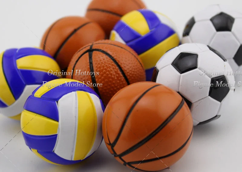 In Stock 1/6 Soldier Scene Accessory Basketball/Football/Volleyball Diameter About 4 Centimeters Fit 12'' Action Figure Doll