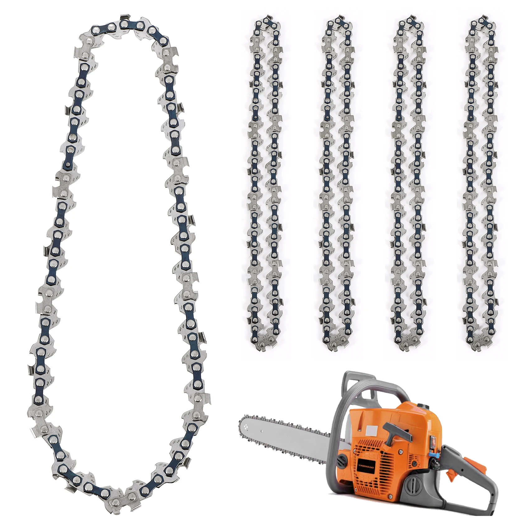 A74E-Mini Chainsaw Chain For 6 Inch Chainsaw Chain Guide Saw Chain Replacement Portable Saw Chain