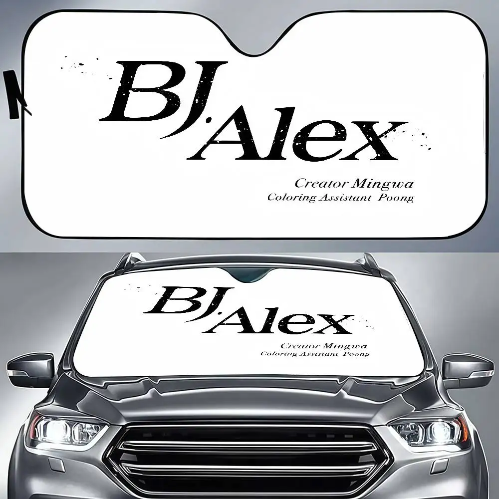 أنيمي BJ Alex سيارة ظلة الكرتون نافذة للأطفال الكبار الامتزاز ظلة غطاء