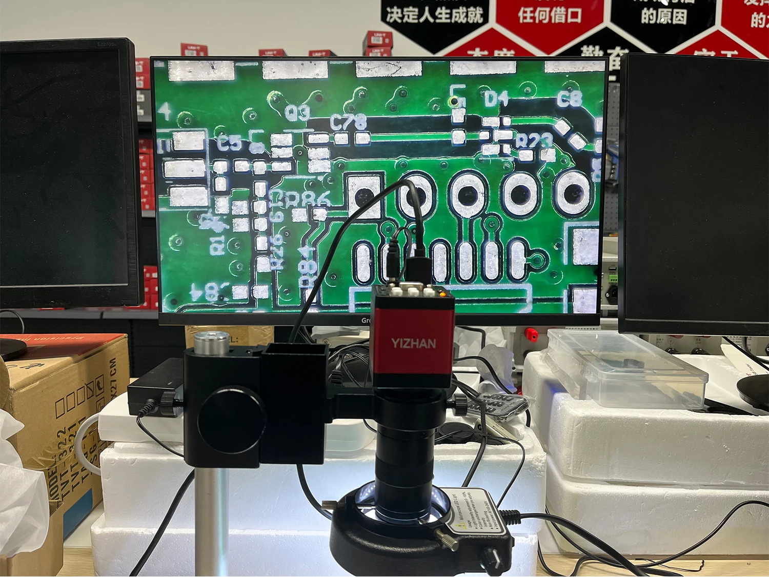 Einstellbare Vergrößerung 130X 150X 180X 42/50mm Mikroskop Objektiv Zoom C Mount Objektiv Für HDMI VGA USB digitale Mikroskop Kamera – Detail 13