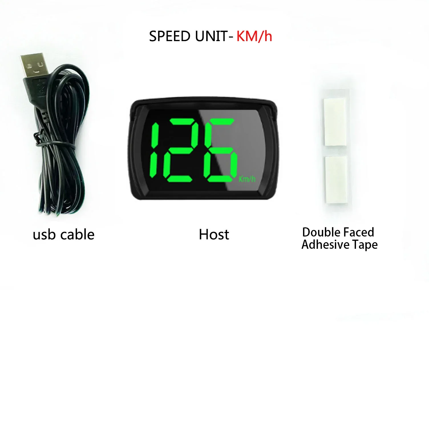 Y03 Auto-GPS-Digital-Head-Up-Display Geschwindigkeitsprojektor KMH/MPH Geschwindigkeitsmesser für alle Autos Plug-and-Play Autozubehör – Detail 13
