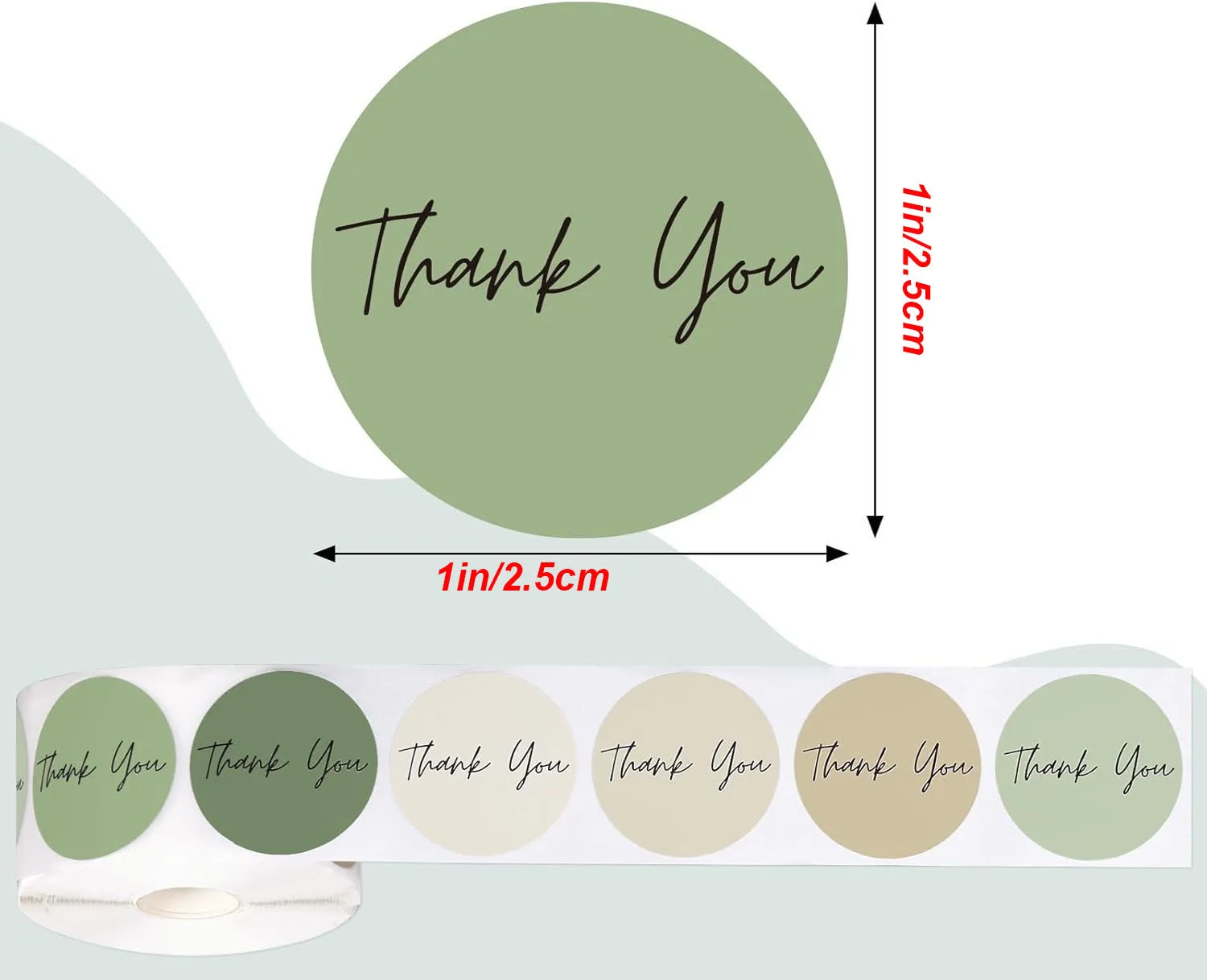 Thank You Sticker,500pcs 1Inch Morandi Thank You for Supporting My Small Business Stickers,for Supporting My Business Supplies