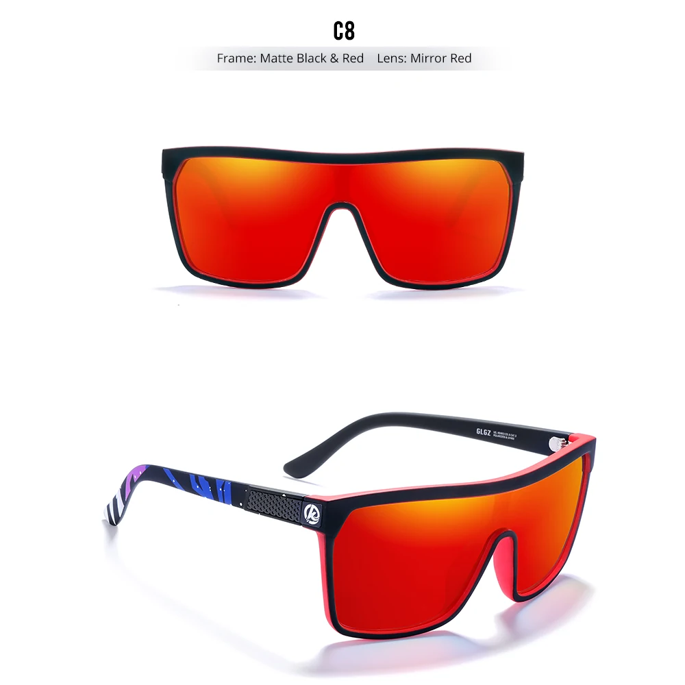 Kdeam High-End-Angels onnen brille für Männer und Frauen einteilige polarisierte Sonnenbrille mit langlebigen 5-Barrel-Scharnieren – Detail 21