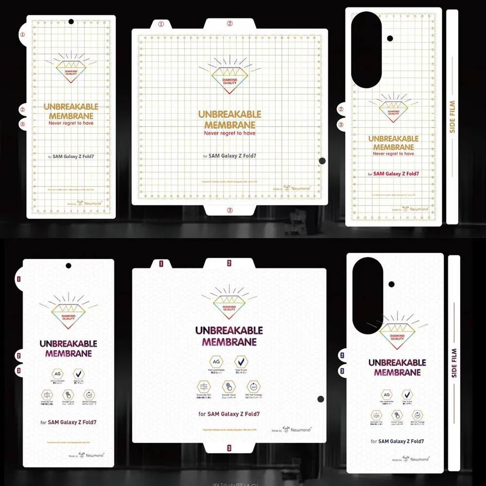 HD Matte UNBreakable Membrane Soft Hydrogel Film For Samsung Galaxy Z Fold 8 7 6 Ultra Outer Inner Transparent Screen Protector
