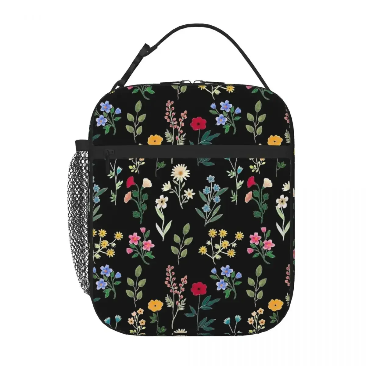 Spring Botanicals Flower Insulated Lunch Bags Leakproof Reusable Thermal Bag Tote Lunch Box Work Travel Men Women