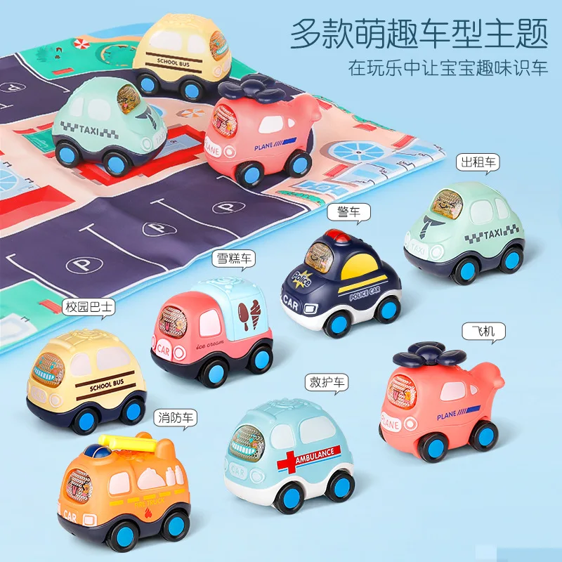 Lovely Children's Car Toy Set Inertial Aircraft Babies' Favorite Car Model Shatterproof Gift Exquisite Popular Gift Best Choice