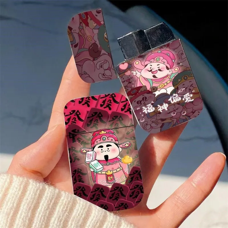 

Гладкий ветер, плавная вода, зажигалка Smooth God of Wealth, прикуриватель Hello Kitty Get Rich Torch, аксессуары для курения