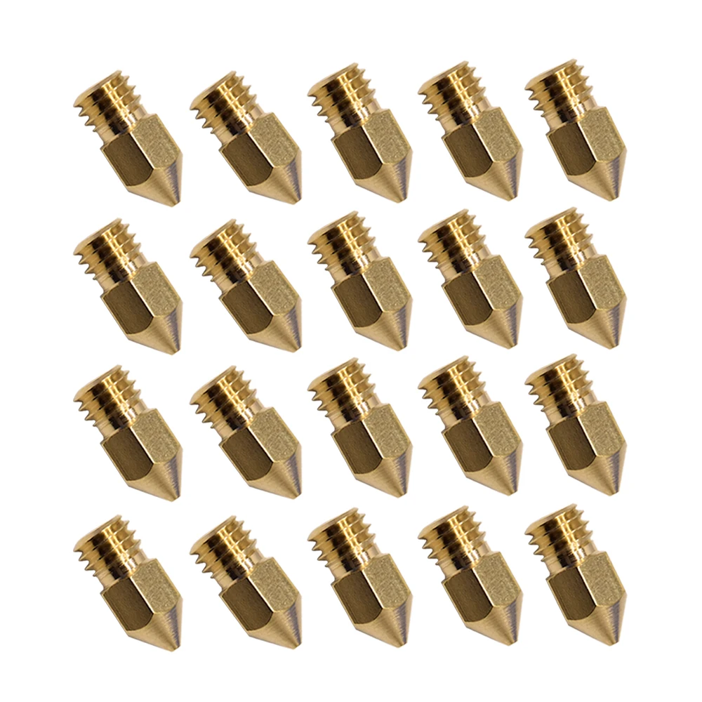 10/20 szt. Dysz głowicy wytłaczarki MK8 mosiężna dysza 0.4 0.6MM do 1.75MM CR10 CR10S Ender-3 Ender-3V2 części do drukarek 3D — zdjęcie produktu 7
