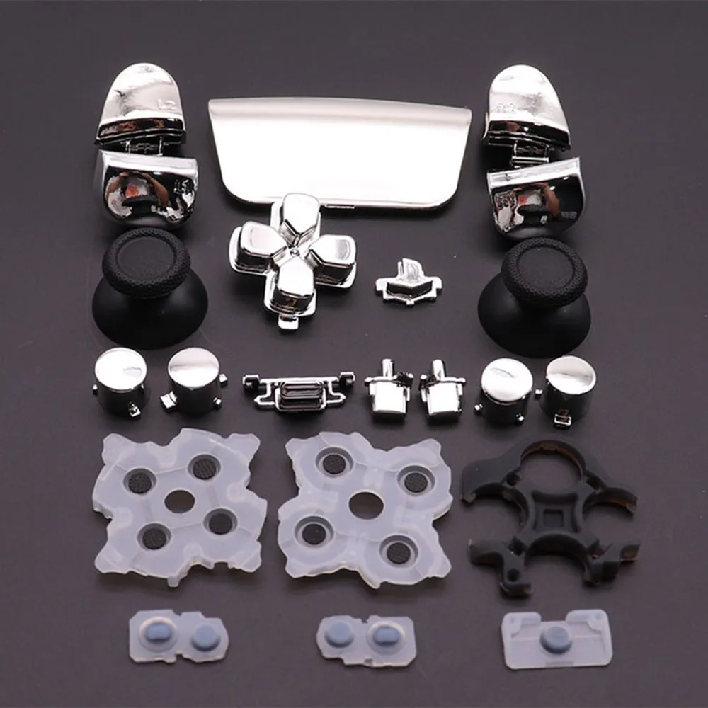 Sostituzione D-pad R1 L1 R2 L2 Pulsanti trigger Condividi opzioni Set di pulsanti per PS5 2.0 V2 020 Controller Pad in gomma conduttiva