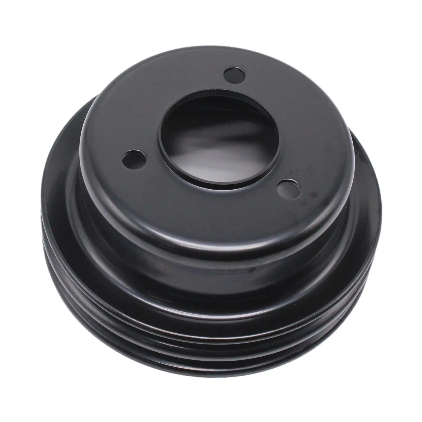 

Black Steel Crankshaft Pulley Assembly Two Groove Auto Part Easy Install for Ford 289 and 302 Engines