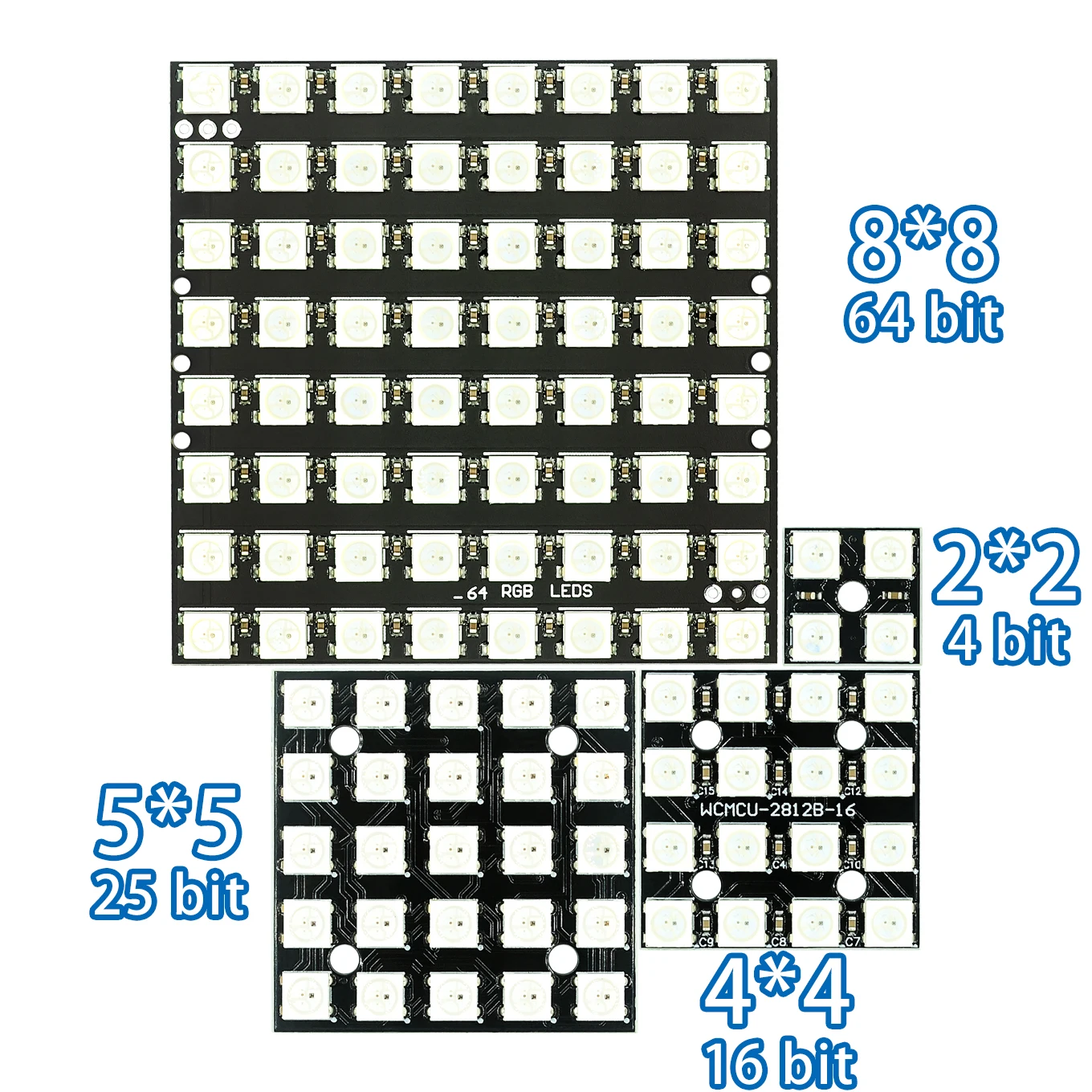 XZG WS2812 LED 5050 RGB 8x8 4 16 25 64 LED Matrix for