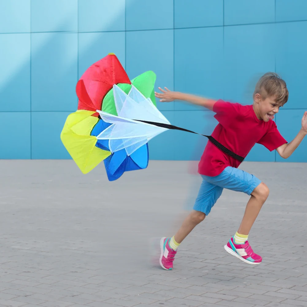 Parachute Agility Fitness Umbrella Soccer Sport Training Resistance Running Drag Child Speed Umbrella Drag Equipment