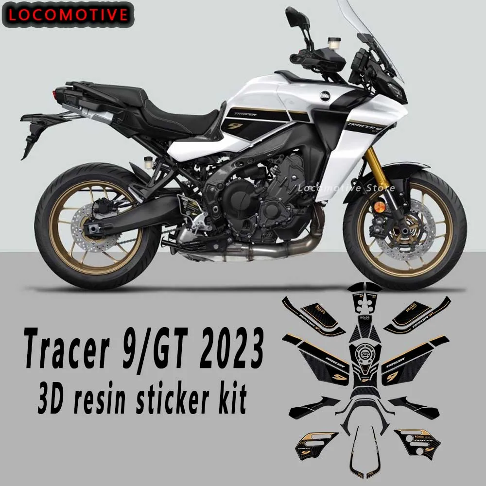 Tank Pad 3D Gel Epoxy Resin Stickers Kit For Tracer 9 Tracer 9GT 2021 2022 2023 2023 2024 Tracer9 Accessories