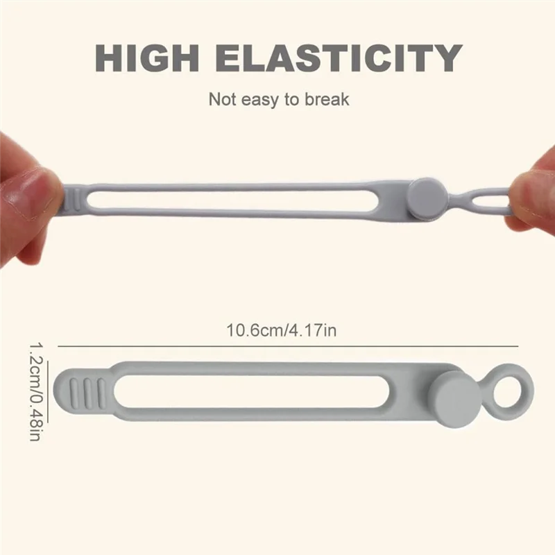 

Кабельный органайзер AK51-Data, обновленный силиконовый кабельный органайзер Многоразовый органайзер для прокладки кабелей, эластичный органайзер для шнура