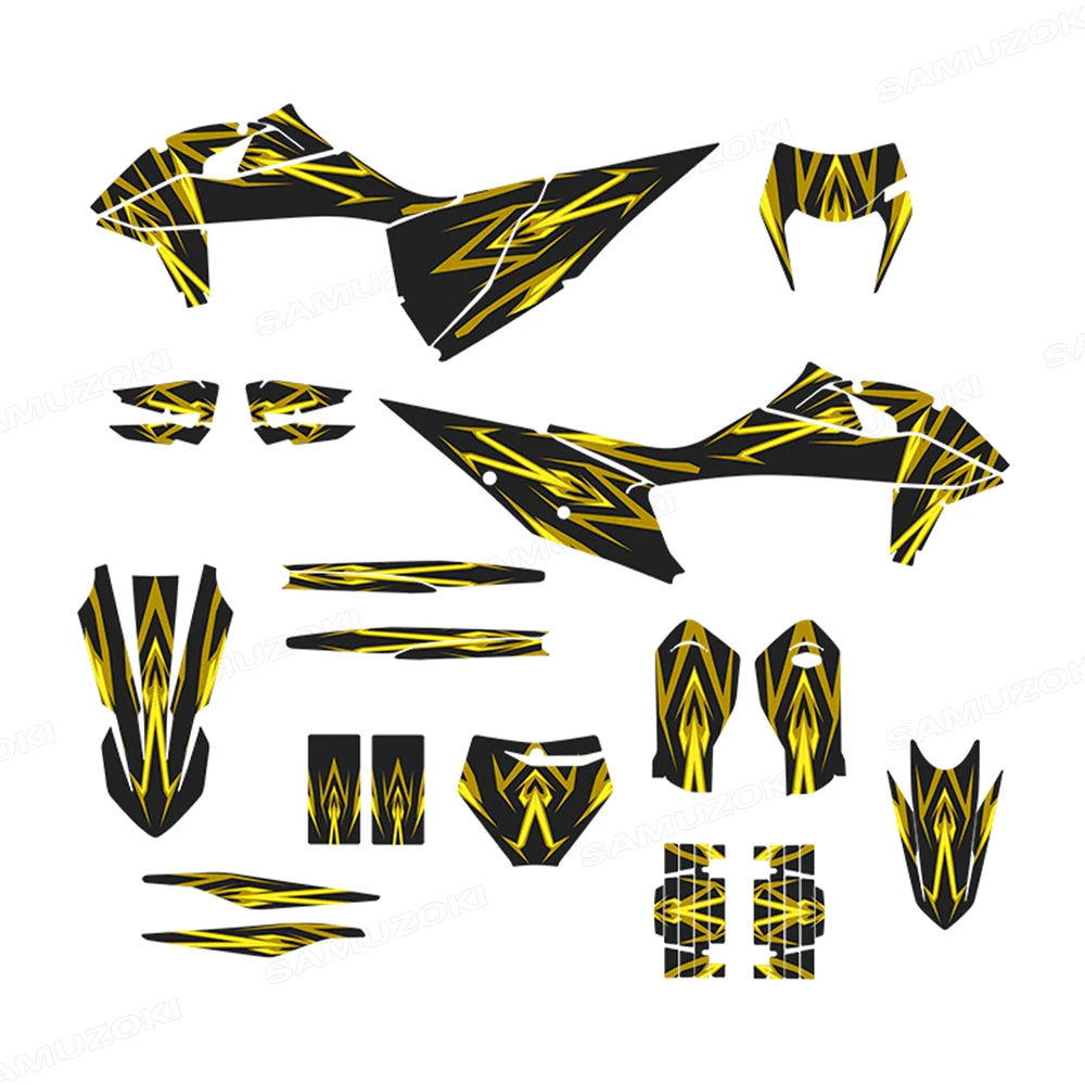 

Fit for 125-500 SX SXF 2019 -2022 EXC XC XCW 2020- 2022 Thickened Motorcycle Graphics Decal Stickers Kits