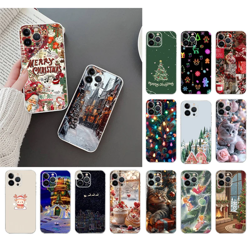 

Phone Case For iphone 17 Pro Max 17 Air 16 15 14 13 Pro Max 15 16 Pro 15Plus Christmas Art