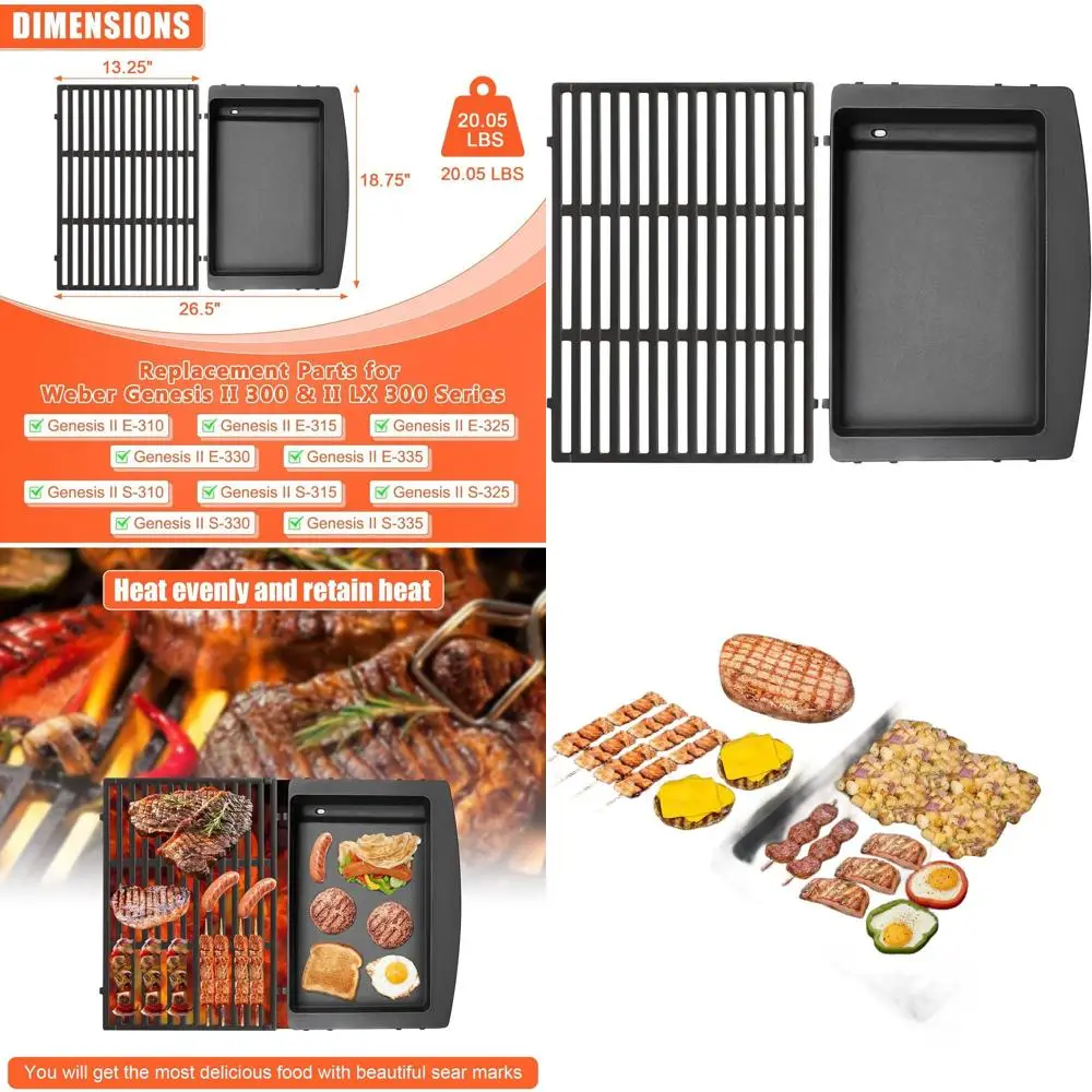 

Запасные части для грилей и газовых плит серии Genesis II моделей 300, 310, 315, 320, 325, 335