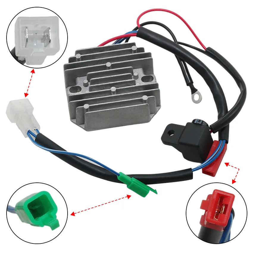 

Motorcycle Rectifier Voltage Regulator Charge with Plug For Bajaj Pulsar AS NS 200 JL402001 Stabilizer Current Accessories Parts