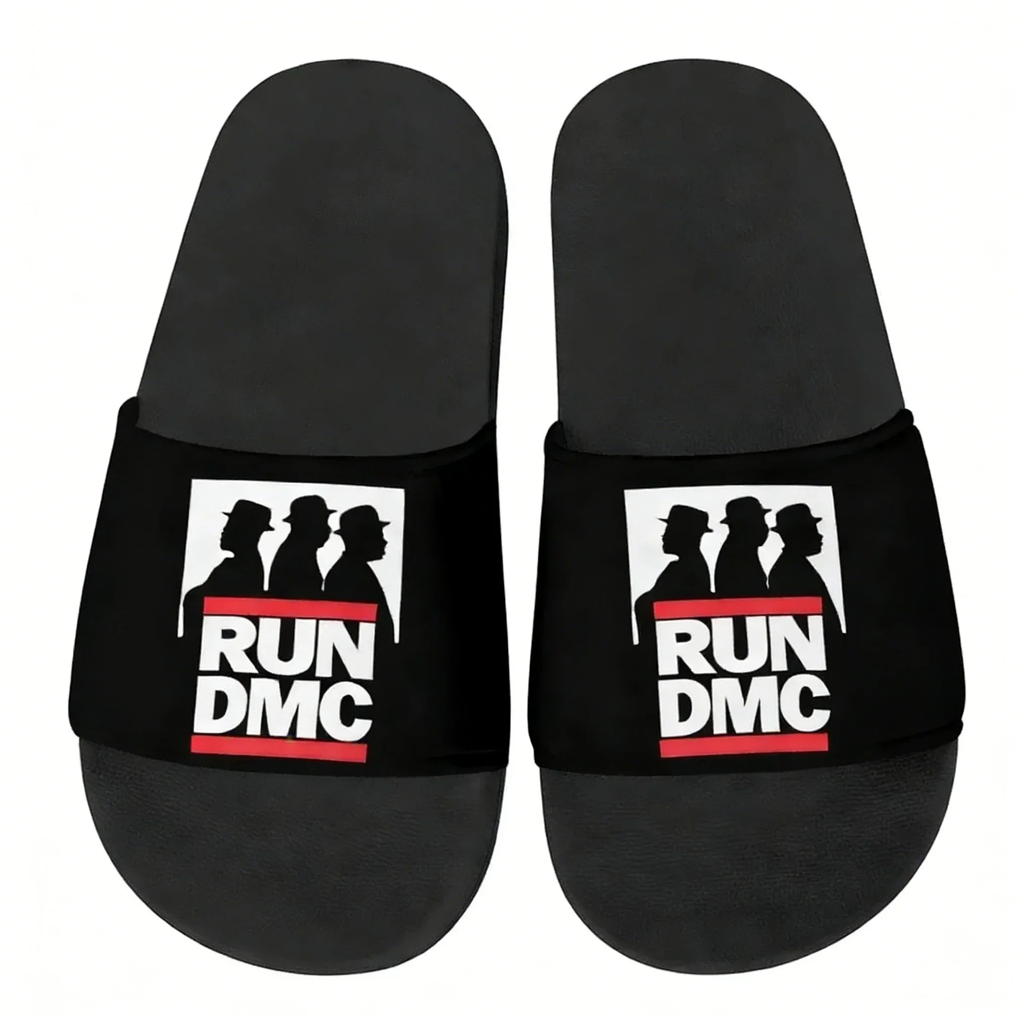 Run DMC Sandals Home Slippers Water Shoes Men Women Teenagers Sandal Bathroom Beach Pool Custom Made Summer Slipper