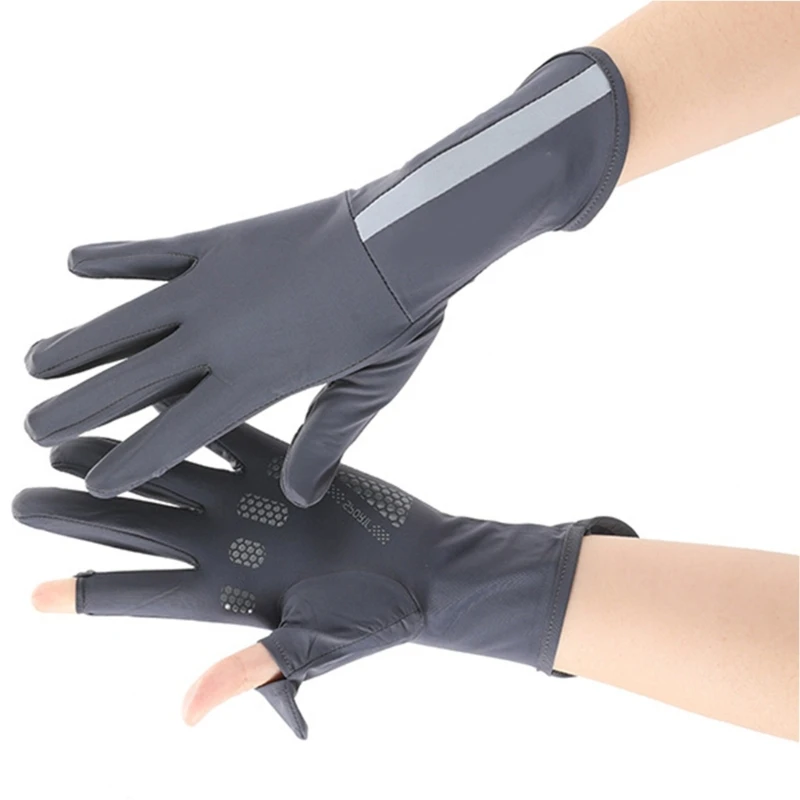 New Hot Day Sunproof Gloves Two Finger Exposed Cycling Gloves Birthday Gift for Teen