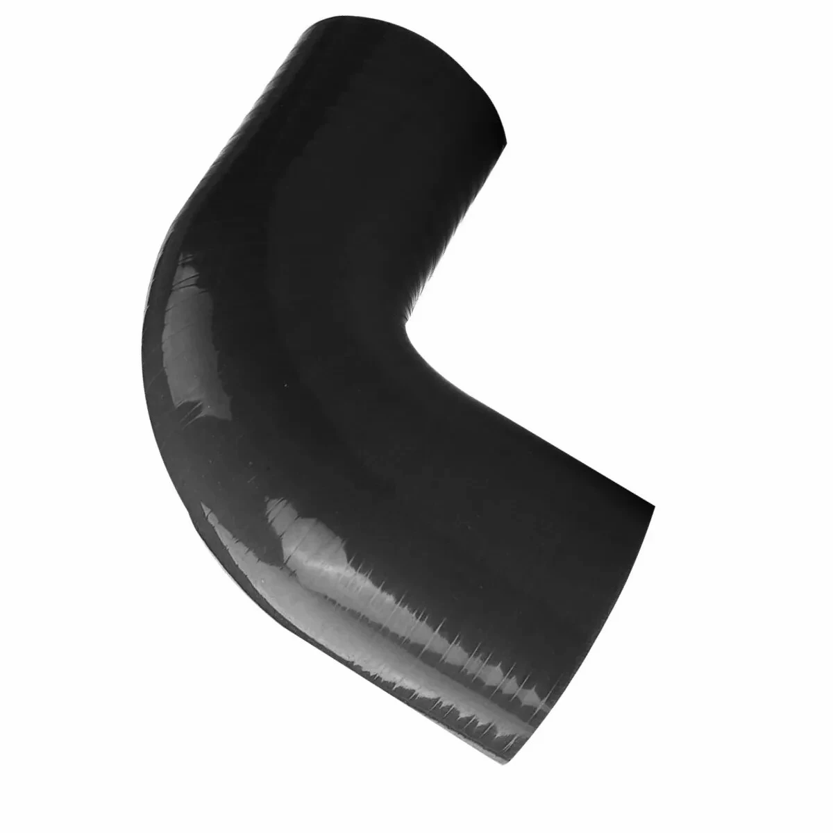 

Gloss Black 2" To 2.5"(2 1/2") 90 Degree Reducer Elbow Silicone Coupler 51-64mm Hose