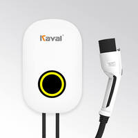 Wall Mounted AC EV Car Charger 7kw 32 Amp UK Type 2 Home Charging Station For Electric Vehicles