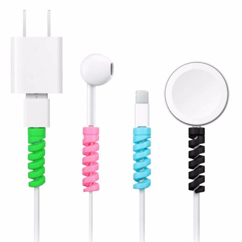 vvocci  For Mouse Earphone Charging Data Cable USB Charger ProtectorCord Protective Sleeve Holder Ties Management Wire Organize