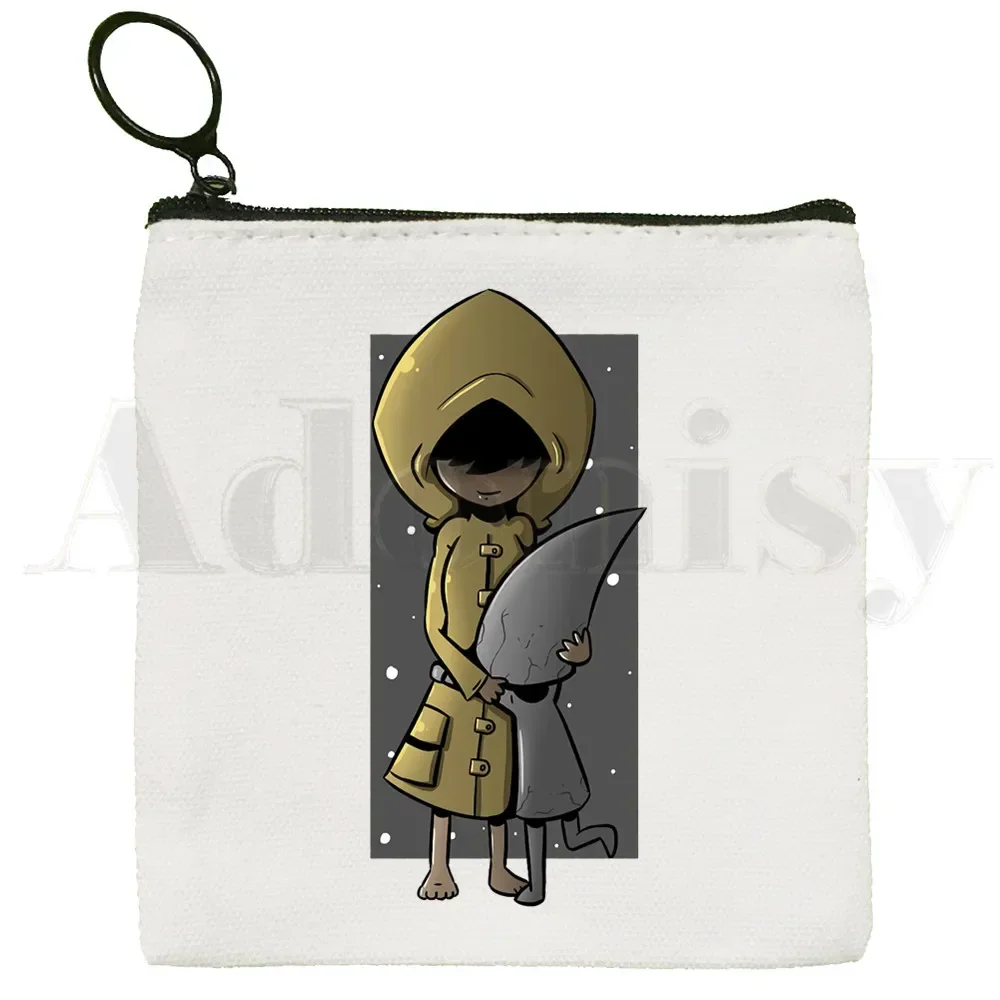 Little Nightmares Six Maw Design Nightmare  Coin Purse Storage Small Bag Card  Key  Coin Clutch  Zipper Key Bag