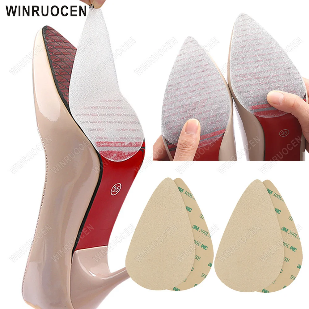 Self Adhesive Shoe Sole Protector Stickers High Viscosity Non Slip Waterproof Wear Resistant for Women’s Designer High Heels