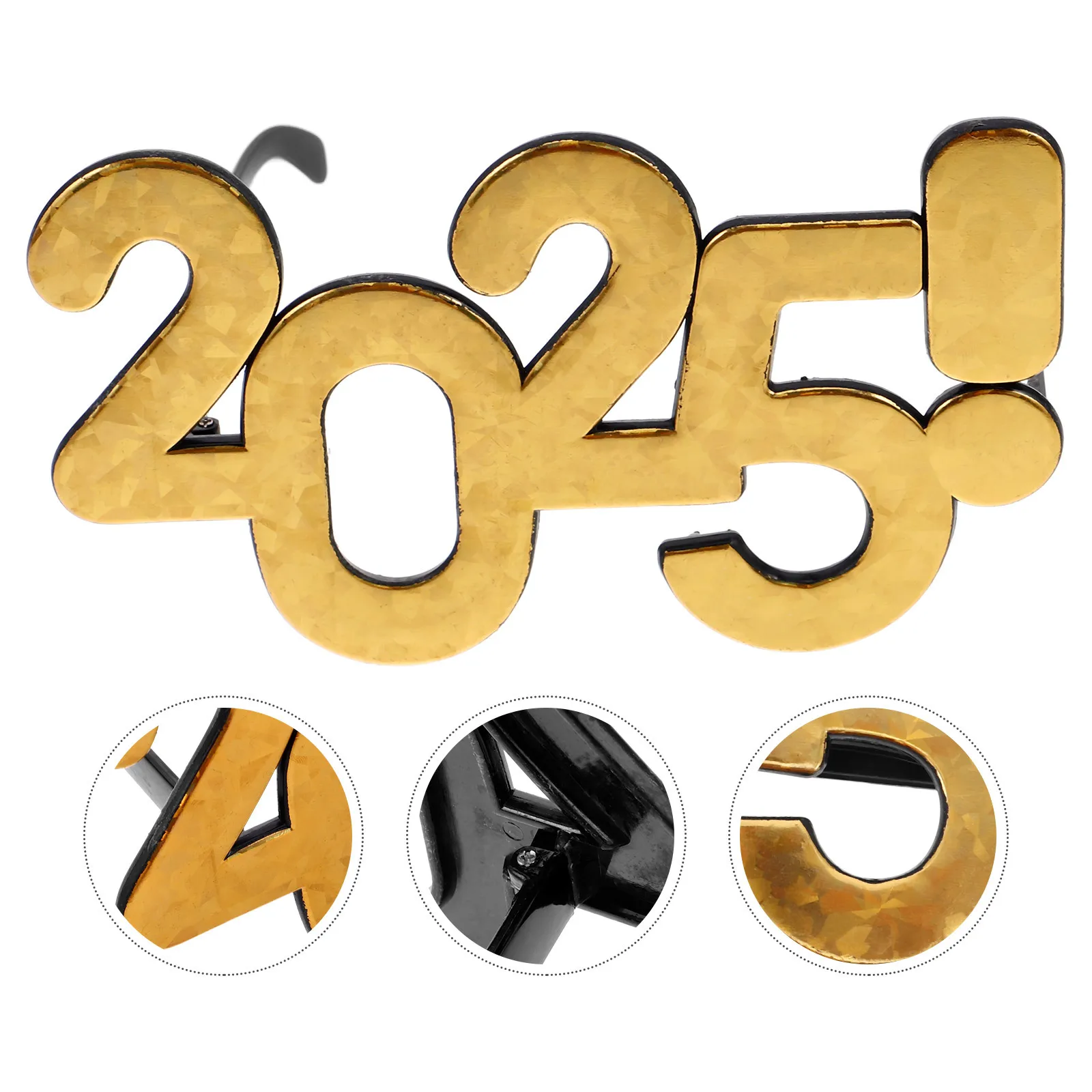 

2025 Party Glasses Creative New Year Party Accessories Funny Photo Props New Year's Eve Celebrations Festive Eyewear